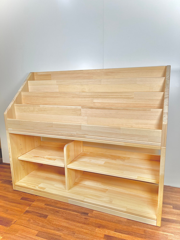 絵本棚　上下取り外しタイプ　　40日発送 絵本棚 上下取り外しタイプ 40日発送 本棚・絵本棚・マガジンラック