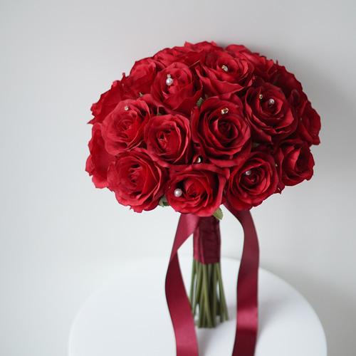 RED ROSE ┊︎ アーティフィシャルフラワーブーケ ウェディングブーケ