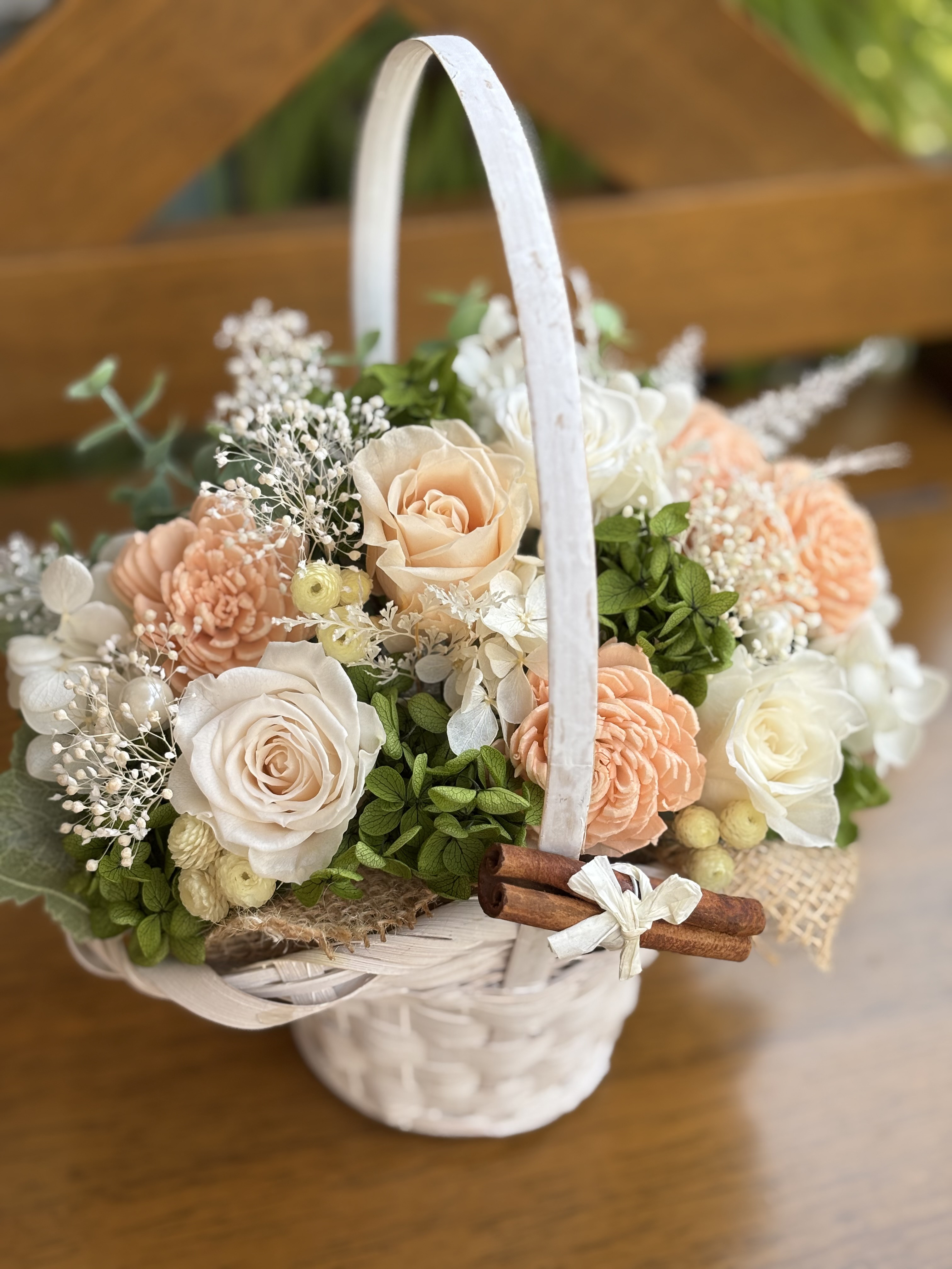 プリザーブドフラワーギフト♪手作り結婚式#手作りブーケ#新築祝い#結婚祝い#開店祝い