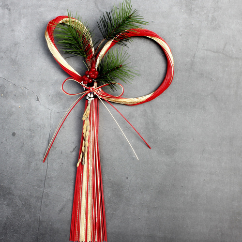 お正月2026☆新作☆お正月しめ縄凛とした水引き しめ縄・しめ飾り