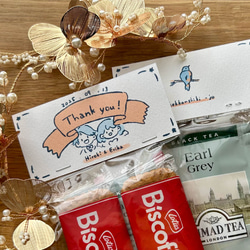 プチギフト用タグ＊おふたり似顔絵オーダー｜披露宴・お見送りに 2枚目の画像