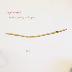 流木止まり木  シンプルな天然流木の小鳥の止まり木 吊り下げタイプ インコ 鳥 ブランコ 自然木 N59 6枚目の画像