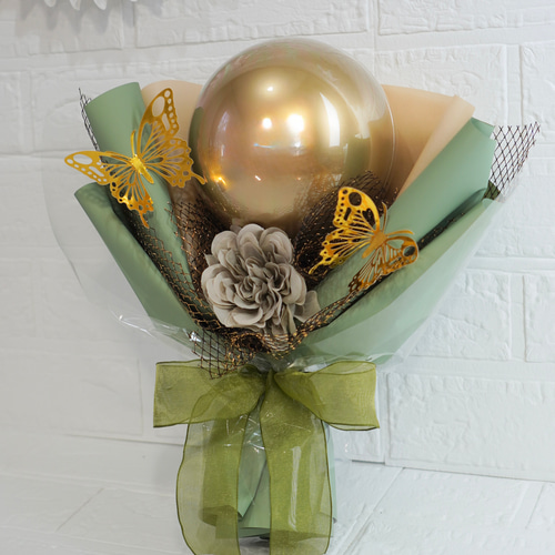 ゴールドバルーンブーケ 成人式 お祝い 卒業 発表会 プチギフト 誕生日