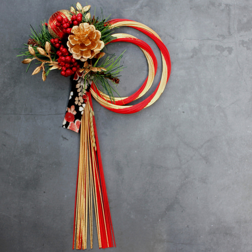 完売しました【お正月2026】☆新作まゆ月お正月水引飾り しめ縄