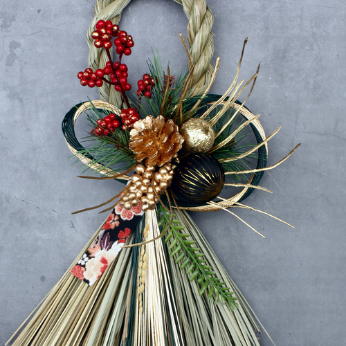 お正月早割2026】☆新作☆本しめ縄モダンお正月しめ縄飾り しめ縄