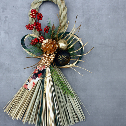 お正月2026】☆新作☆本しめ縄モダンお正月しめ縄飾り しめ縄