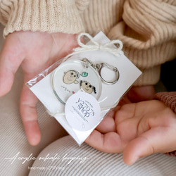 おえかき×アクリルキーホルダー｜子供の絵｜宝物｜大切な手紙｜はじめてのおえかき｜敬老の日｜誕生日｜プレゼント 2枚目の画像