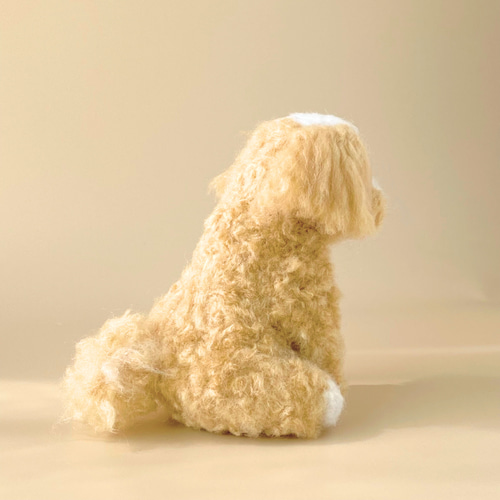 いつでもいっしょ♪ ふわふわマルプー 犬のぬいぐるみ 羊毛フェルト