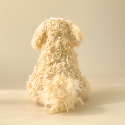 いつでもいっしょ♪ ふわふわマルプー 犬のぬいぐるみ 羊毛フェルト