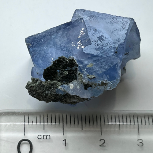 中国 湖南省産✿* ブルー フローライト 蛍石 ラフストーン クラスター