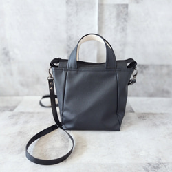ちょっとそこまで小さめトート&ショルダーバッグ2way【合皮】ブラック 7枚目の画像