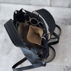 ちょっとそこまで小さめトート&ショルダーバッグ2way【合皮】ブラック 10枚目の画像