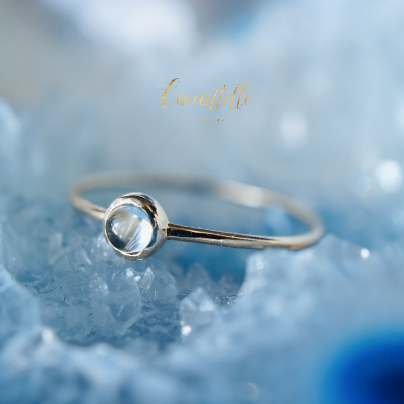 K10 Gold・11号 アクアマリンの指輪 ~aquamarine~