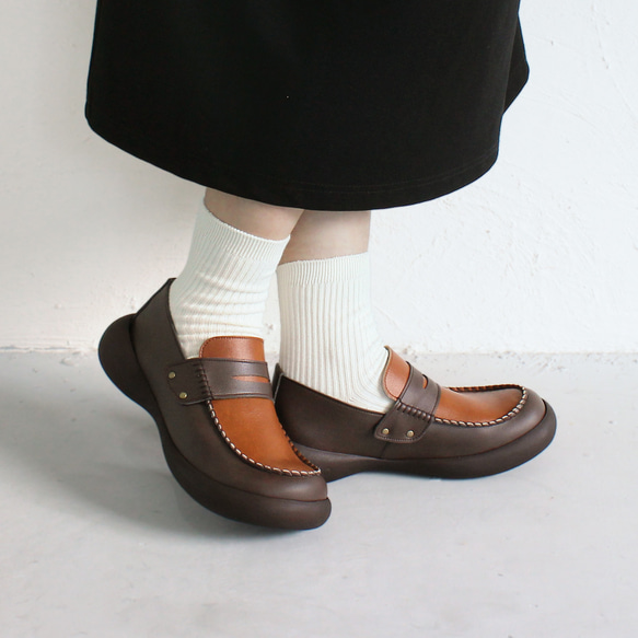 コインローファー アンティーク調 レディース RegettaCanoe-リゲッタカヌー- CJFS-6821 1枚目の画像