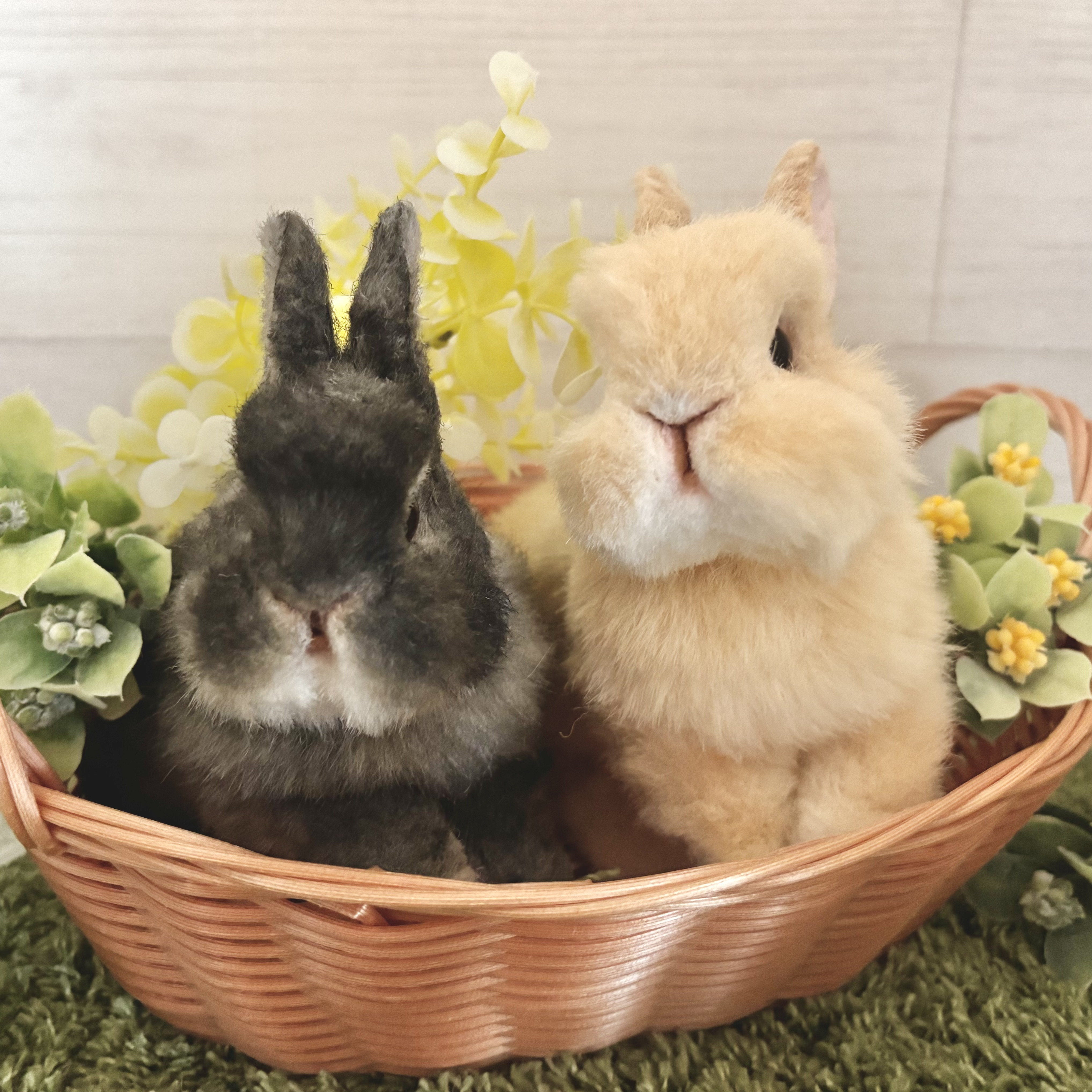 ポーズを自由に変えられる♪うさぎのぬいぐるみ（1点もの）｜詳細画像