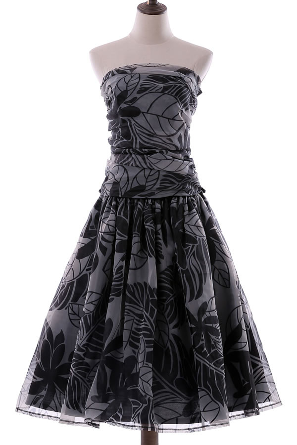 受注生産　オーダーメイド　パウスカート　チューブトップ　プリントオーガンジー nws00013