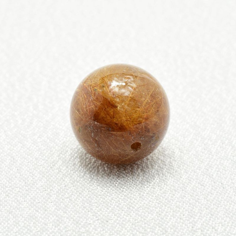 繊細な赤茶針としっかりと感じる透明感が魅力 コッパールチルクォーツ 約12ミリ【Cpr56 3g】 一点物 京海堂