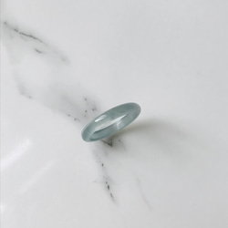 R159-0011］ ジェイド JADE ヒスイ 本翡翠 くりぬき リング 天然石