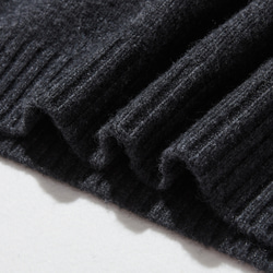 ★現貨★ 成人休閒風針織連帽衫。 100%羊毛，深灰色，貨號241005-4 第8張的照片