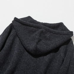 ★現貨★ 成人休閒風針織連帽衫。 100%羊毛，深灰色，貨號241005-4 第7張的照片