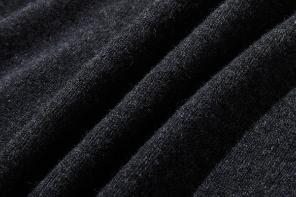 ★現貨★ 成人休閒風針織連帽衫。 100%羊毛，深灰色，貨號241005-4 第9張的照片