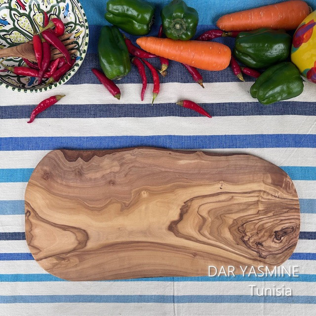 オリーブの木 個性あふれる１点もの　薄型　軽量　 二面性に惹かれる　約36.7cm