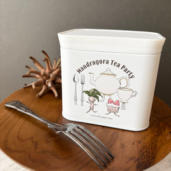 【受注生産】マンドラゴラのお茶会　キャニスター缶 1枚目の画像