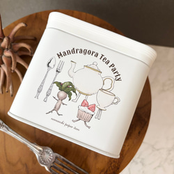 【受注生産】マンドラゴラのお茶会　キャニスター缶 2枚目の画像