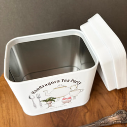 【受注生産】マンドラゴラのお茶会　キャニスター缶 4枚目の画像