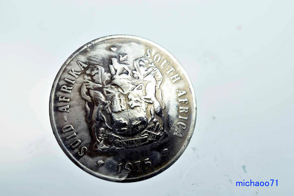 コインコンチョ／ボタンドーム型（ヴィンテージコイン）12488-452　ボタン　コンチョ　 ハンドメイドのコイン 2枚目の画像