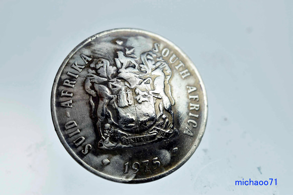 コインコンチョ／ボタンドーム型（ヴィンテージコイン）12488-452　ボタン　コンチョ　 ハンドメイドのコイン 1枚目の画像