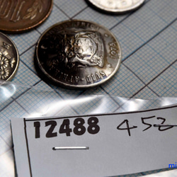 コインコンチョ／ボタンドーム型（ヴィンテージコイン）12488-452　ボタン　コンチョ　 ハンドメイドのコイン 6枚目の画像