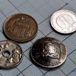 コインコンチョ／ボタンドーム型（ヴィンテージコイン）12488-452　ボタン　コンチョ　 ハンドメイドのコイン 4枚目の画像