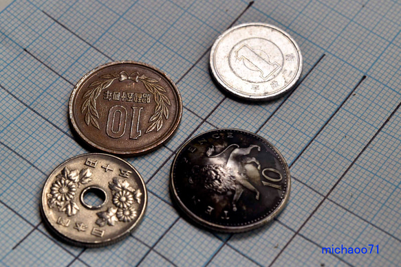 コインコンチョ／ボタンドーム型（ヴィンテージコイン）12489-452　ボタン　コンチョ　 ハンドメイドのコイン 6枚目の画像