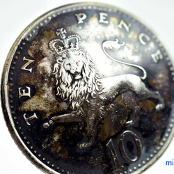 コインコンチョ／ボタンドーム型（ヴィンテージコイン）12489-452　ボタン　コンチョ　 ハンドメイドのコイン 1枚目の画像