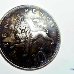 コインコンチョ／ボタンドーム型（ヴィンテージコイン）12489-452　ボタン　コンチョ　 ハンドメイドのコイン 3枚目の画像