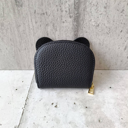 【本革】ゾウさんデザイン 本革カードケース／じゃばら式収納／コンパクト財布 大人カワイイ 癒しグッズ　GZCH-B001 13枚目の画像