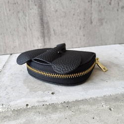 【本革】ゾウさんデザイン 本革カードケース／じゃばら式収納／コンパクト財布 大人カワイイ 癒しグッズ　GZCH-B001 11枚目の画像