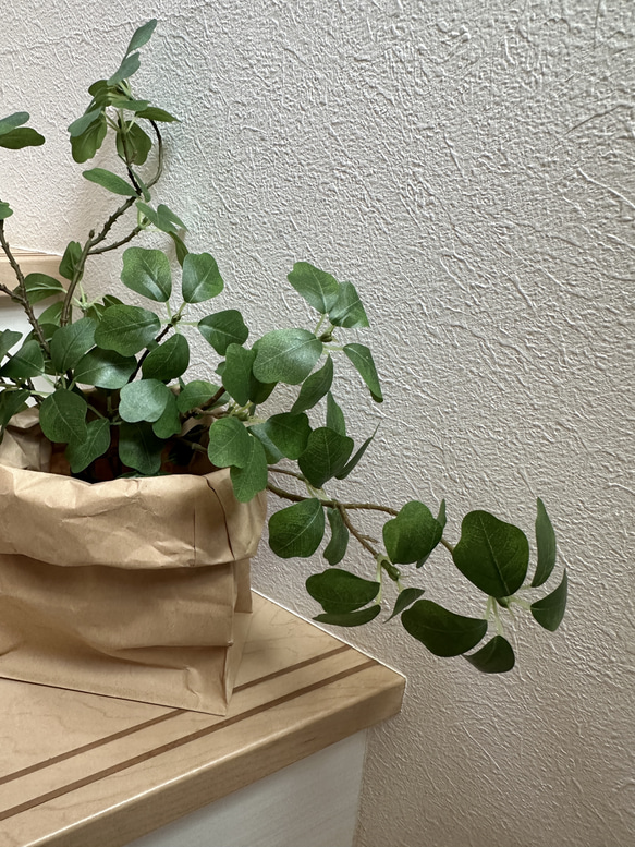 [送料込み] ドウダンツツジN8　クラフト袋セット フェイクグリーン　人工観葉植物 2枚目の画像