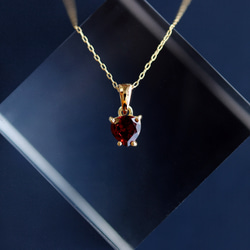 ガーネットのマロンファセットカットアクセサリーセット 4枚目の画像