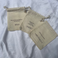 【10枚セット 】フォント変更OKの名入れミニバッグ席札／snc01 11枚目の画像