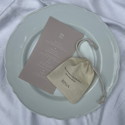 【10枚セットご購入の方限定 】フォント変更OKの名入れミニバッグ席札／snc02 7枚目の画像