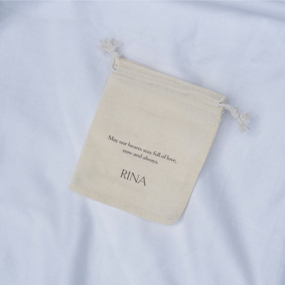 【10枚セットご購入の方限定 】フォント変更OKの名入れミニバッグ席札／snc02 2枚目の画像