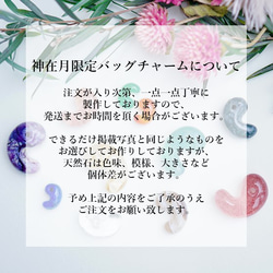 【神在月限定】赤めのう勾玉のバッグチャーム 9枚目の画像