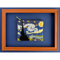 星月夜 のポーチ (コットン) 2枚目の画像