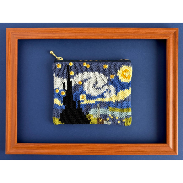 星月夜 のポーチ (コットン) 2枚目の画像