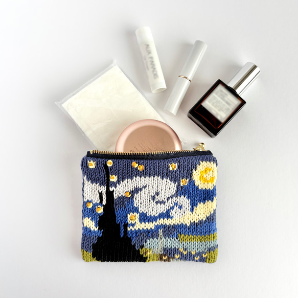 星月夜 のポーチ (コットン) 3枚目の画像