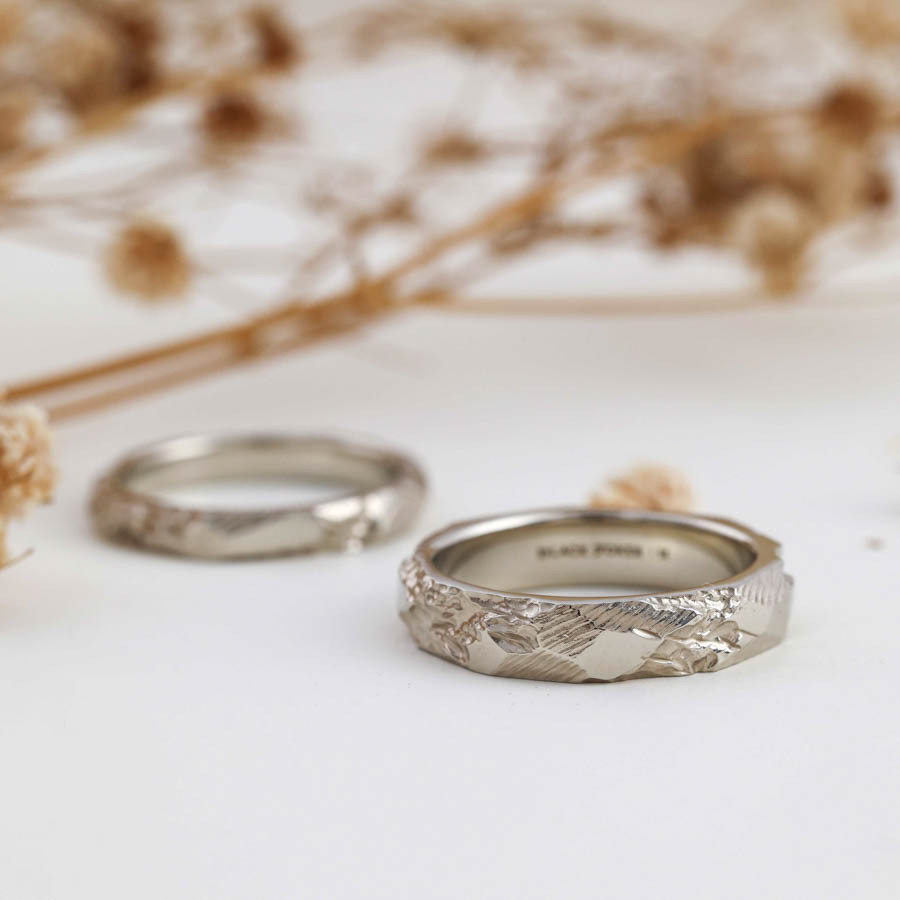 クラシックなカップルリング | カップル向けブラックジョーカーロックリング