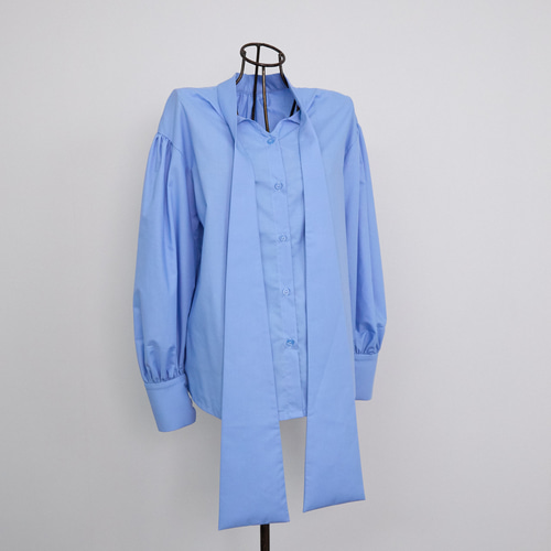 式典〜普段着も◎ 前後2Way ふんわりボウタイ ブラウス シワになり