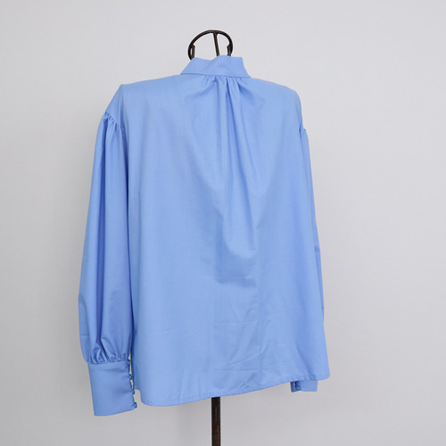 式典〜普段着も◎ 前後2Way ふんわりボウタイ ブラウス シワになり